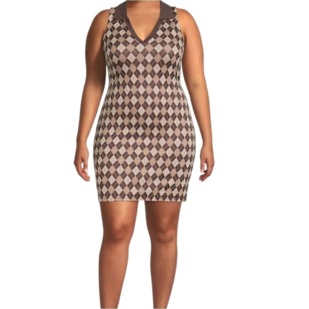 EC MADDEN NYC SLEEVELESS V-NECK POLO POLO DRESS SZ. XXL